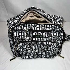 Ju-Ju-Be BFF Diaper Bag B/W Royal Garden Backpack Straps Only (no changing pad)